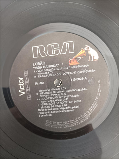 Lp Vinil Lobão Vida Bandida Com Encarte
