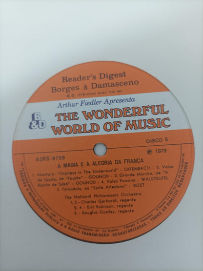 Lp Vinil Arthur Fiedler Wonderful World of Music C/ Encartes