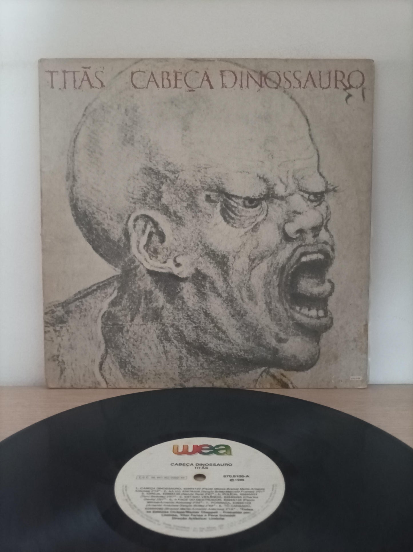 Disco Vinil Cabeça Dinossauro Titãs Capa Dupla A