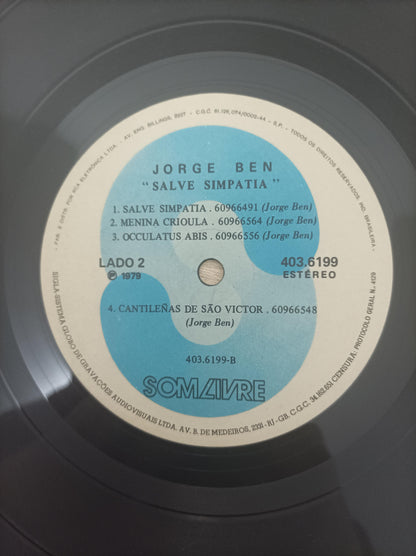 Lp Vinil Jorge Ben Salve Simpatia