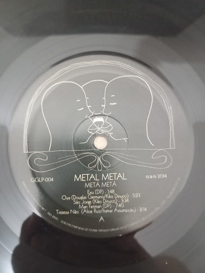 Lp Vinil Metá Metá MetaL MetaL 2014 Capa Dupla
