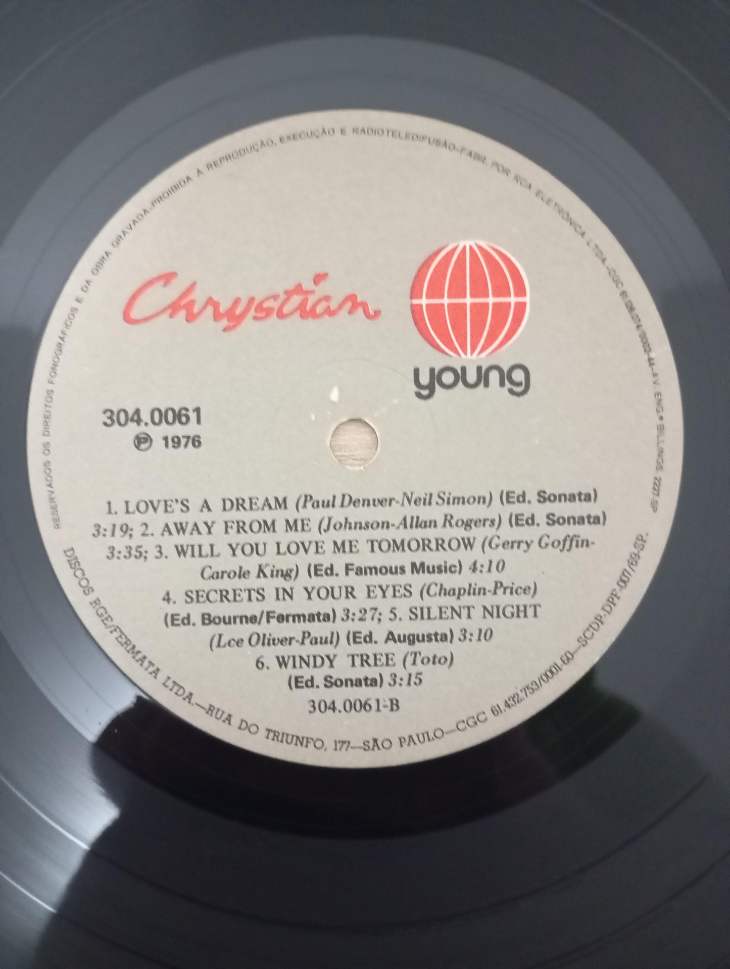 Lp Vinil Chrystian Made In USA