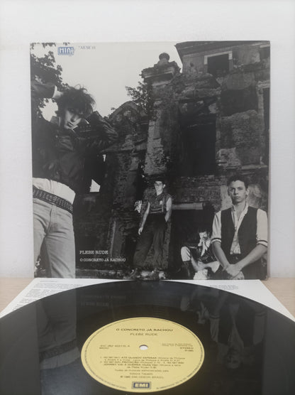 Lp Vinil Plebe Rude O Concreto Já Rachou Com Encarte