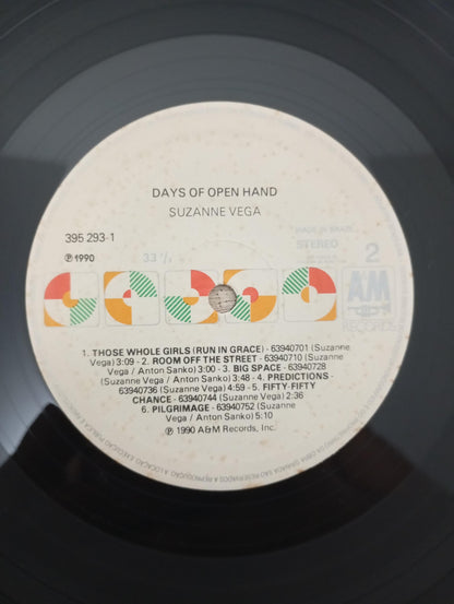 Lp Vinil Suzanne Vega Days Of Open Hand Com Encarte