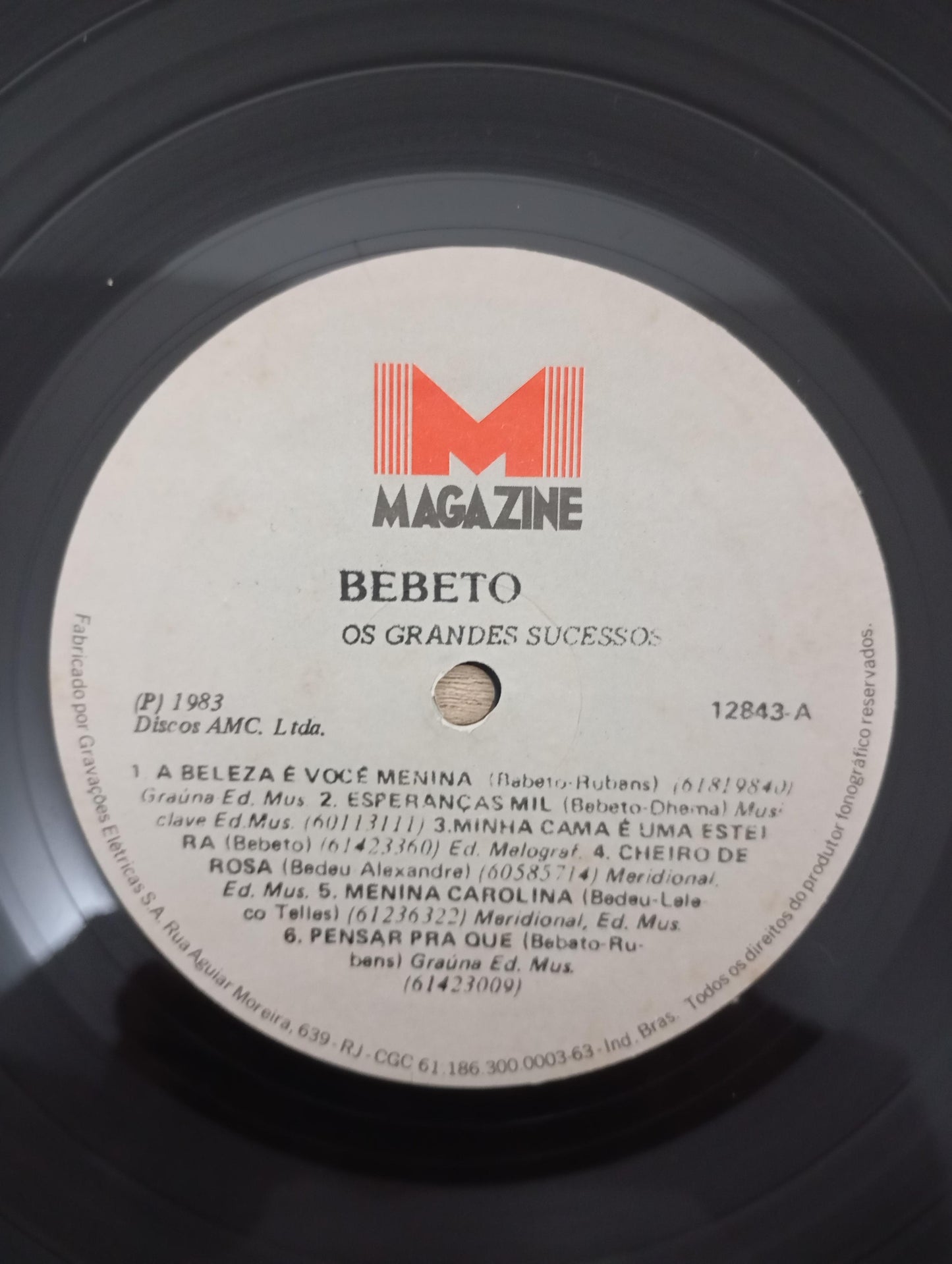Lp Vinil Bebeto Os Grandes Sucessos
