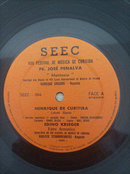 Disco Vinil De Curitiba 8º Festival de Música Quádruplo A