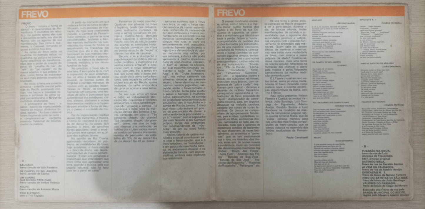 Lp Vinil Música Popular do Nordeste Vol. 1 Capa Dupla