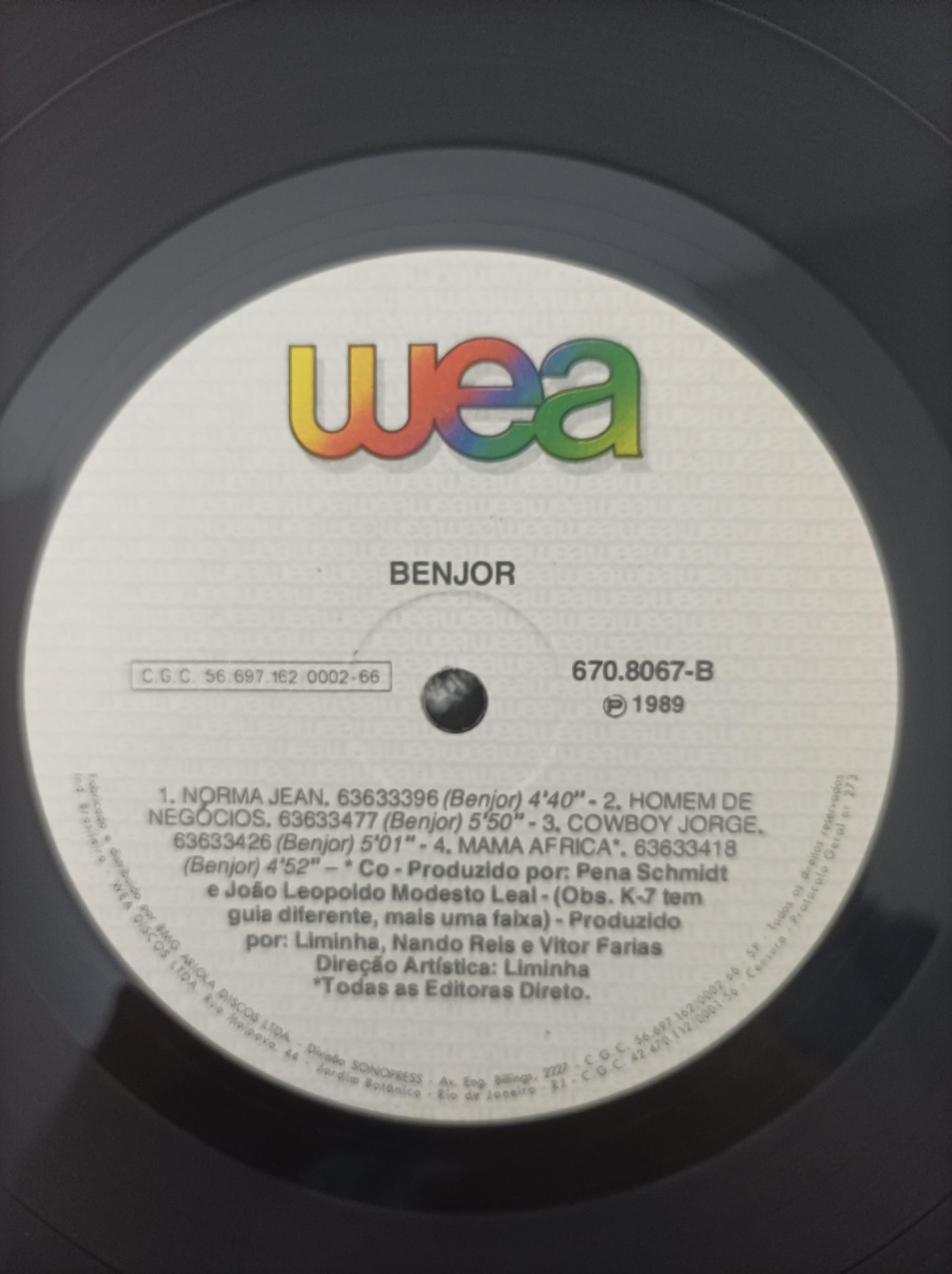 Lp Vinil Jorge Ben Benjor Com Encarte