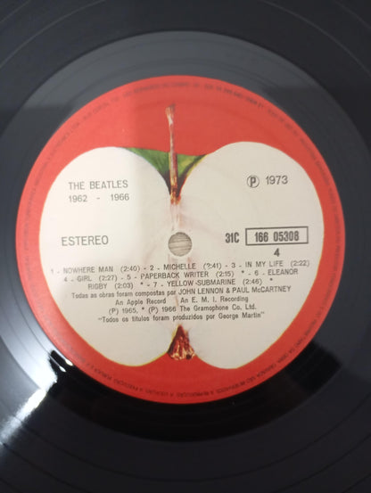 Lp Vinil The Beatles 1962-1966 Duplo Com Encartes