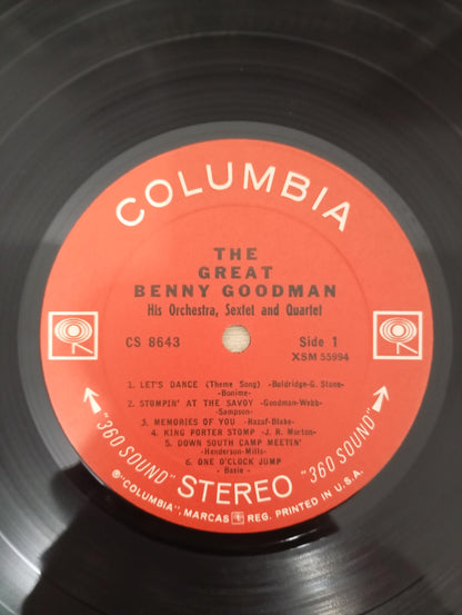 Lp Vinil Benny Goodman The Great Benny Goodman Importado