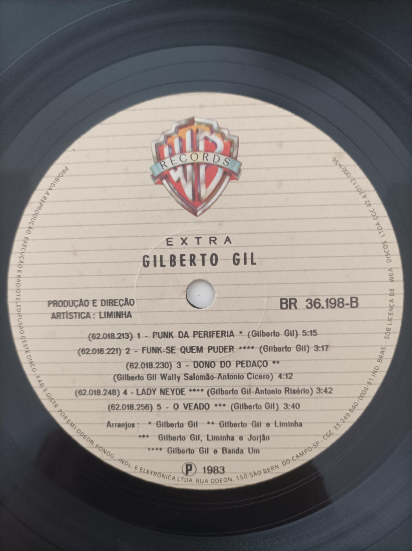 Lp Vinil Gilberto Gil Extra Capa Dupla Com Encarte