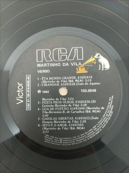 Lp Vinil Martinho Da Vila Verso... Reverso Com Encarte