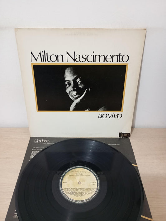 Lp Vinil Milton Nascimento Ao Vivo Capa Dupla Com Encarte
