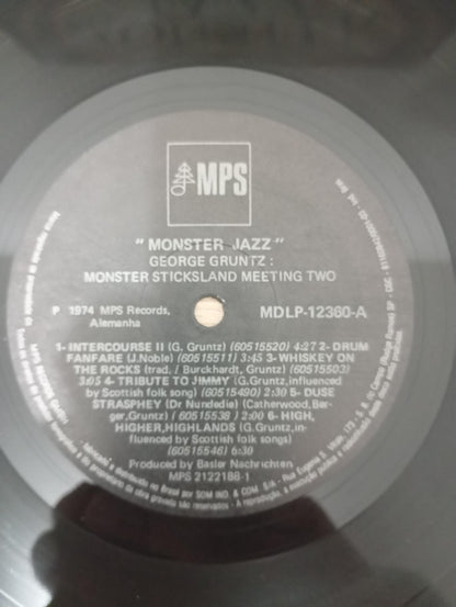 Lp Vinil George Gruntz Sticksland Monster Jazz Capa Dupla