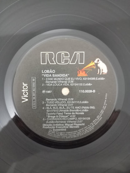 Lp Vinil Lobão Vida Bandida Com Encarte