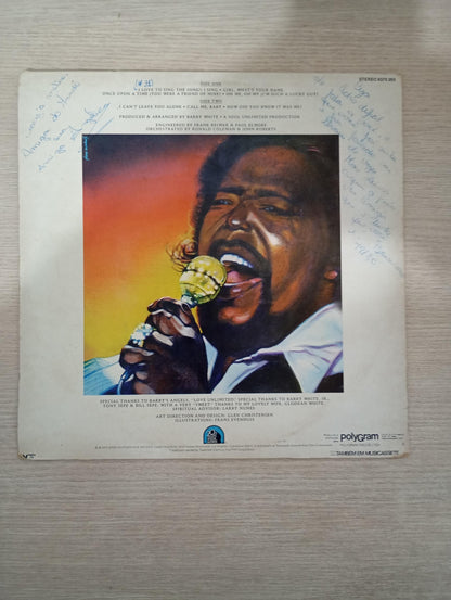 Lp Vinil Barry White I Love To Sing The Songs I Sing