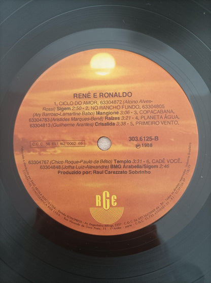 Lp Vinil Renê & Ronaldo 1988