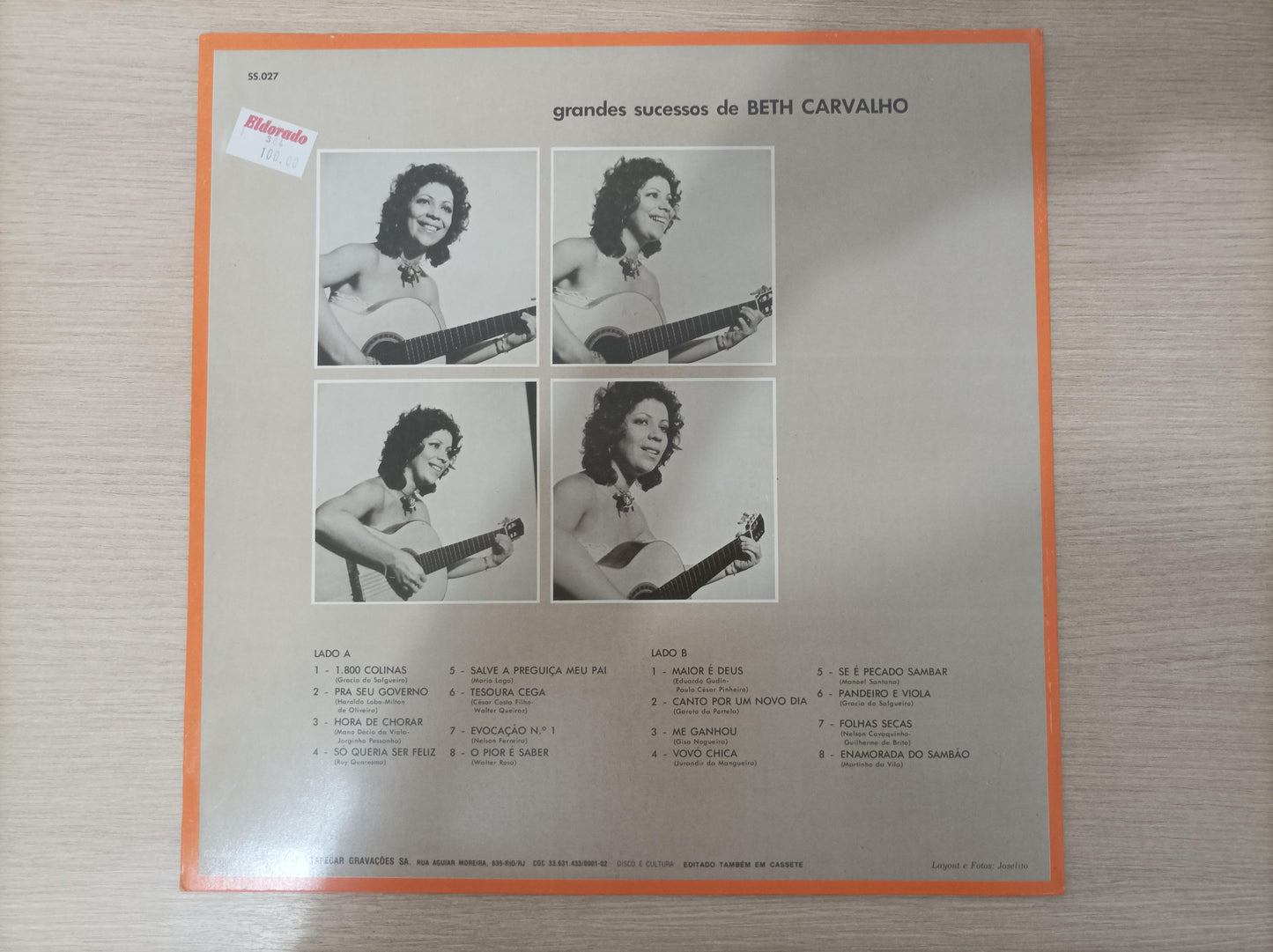 Lp Vinil Beth Carvalho Grandes Sucessos de