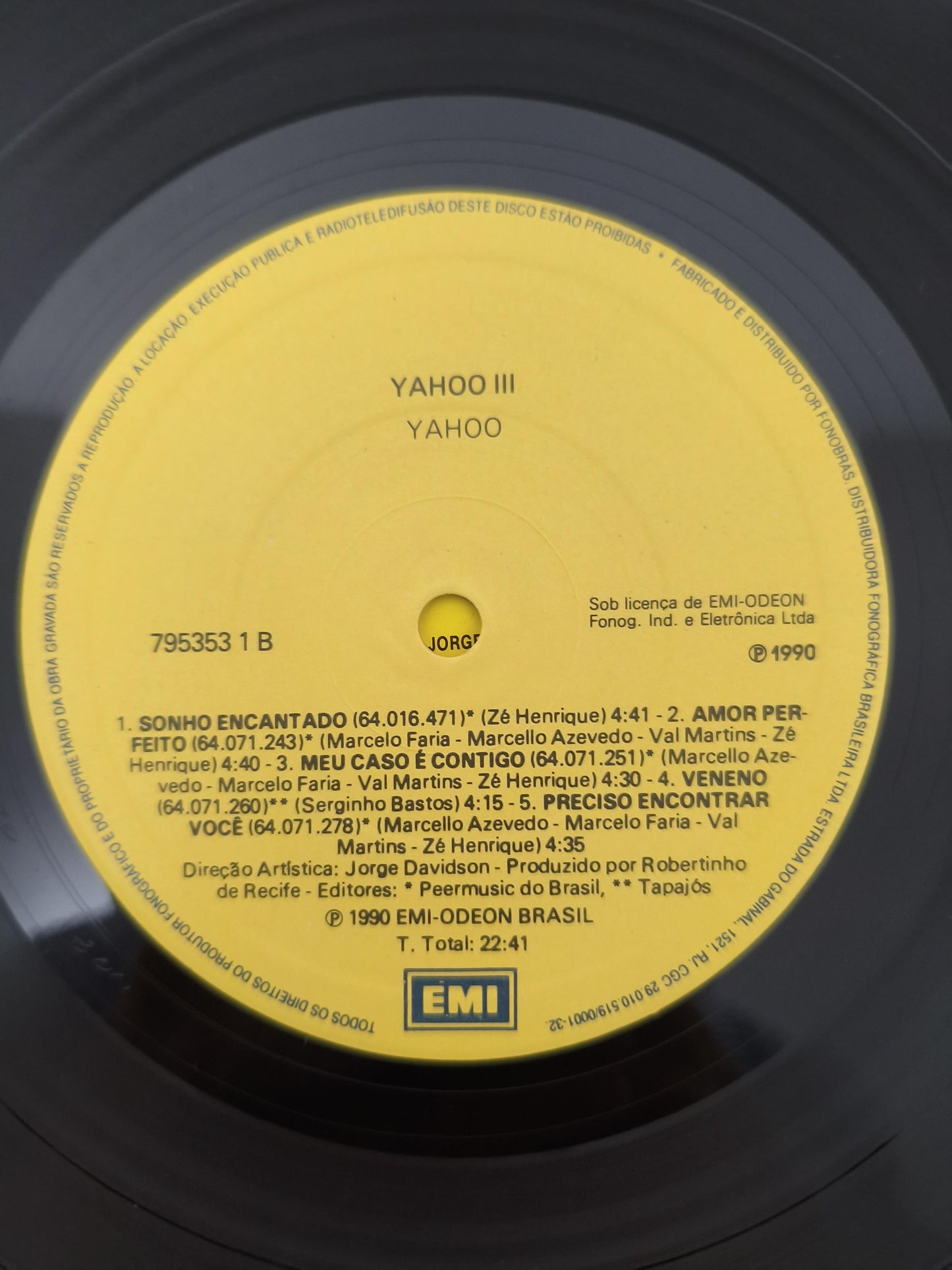 Lp Vinil Yahoo 3 Com Encarte
