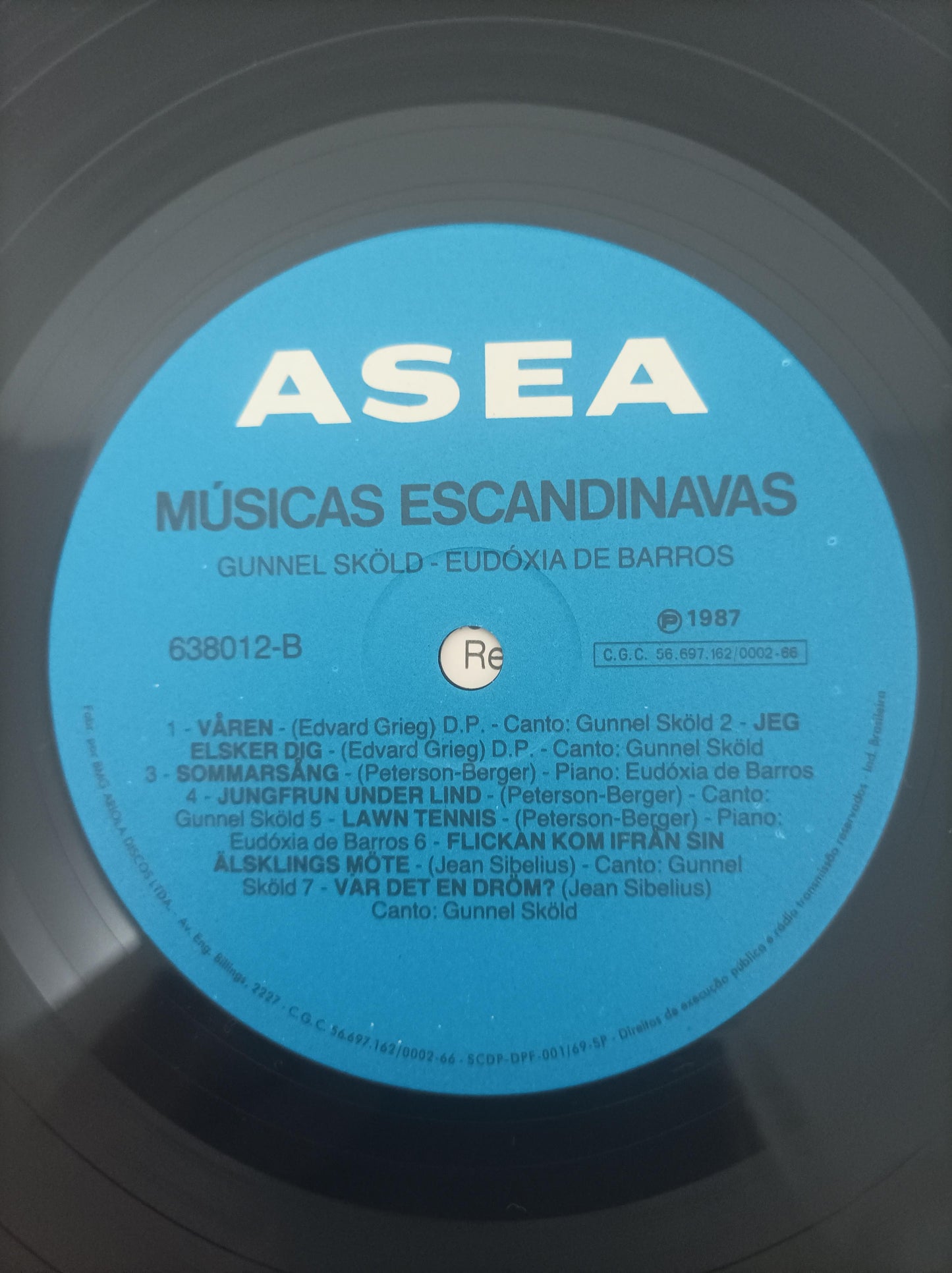Lp Vinil Gunnel Sköld Brasil & Escandinávia C/ Encarte