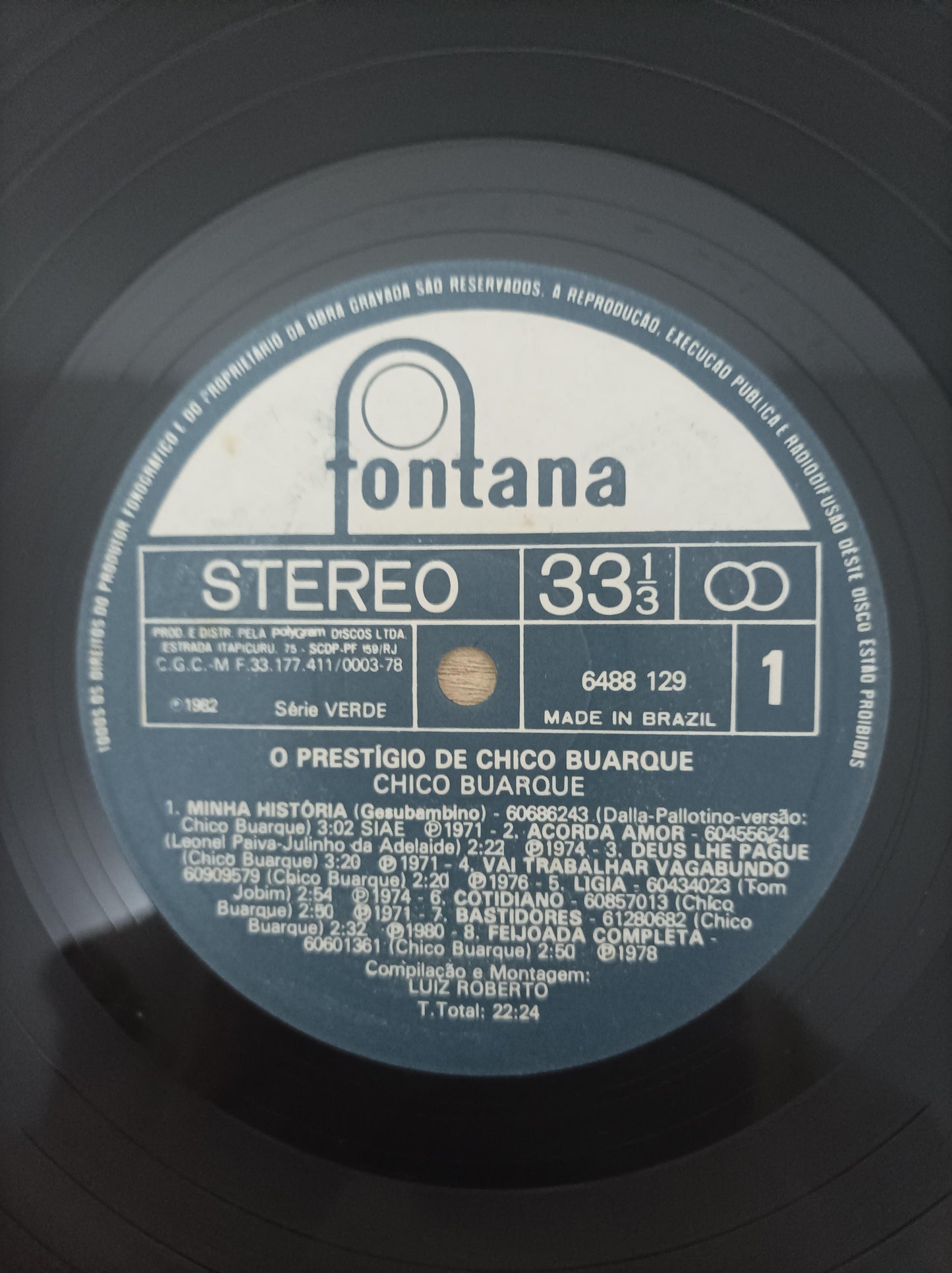 Lp Vinil Chico Buarque O Prestígio de