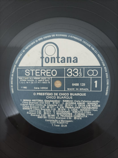Lp Vinil Chico Buarque O Prestígio de