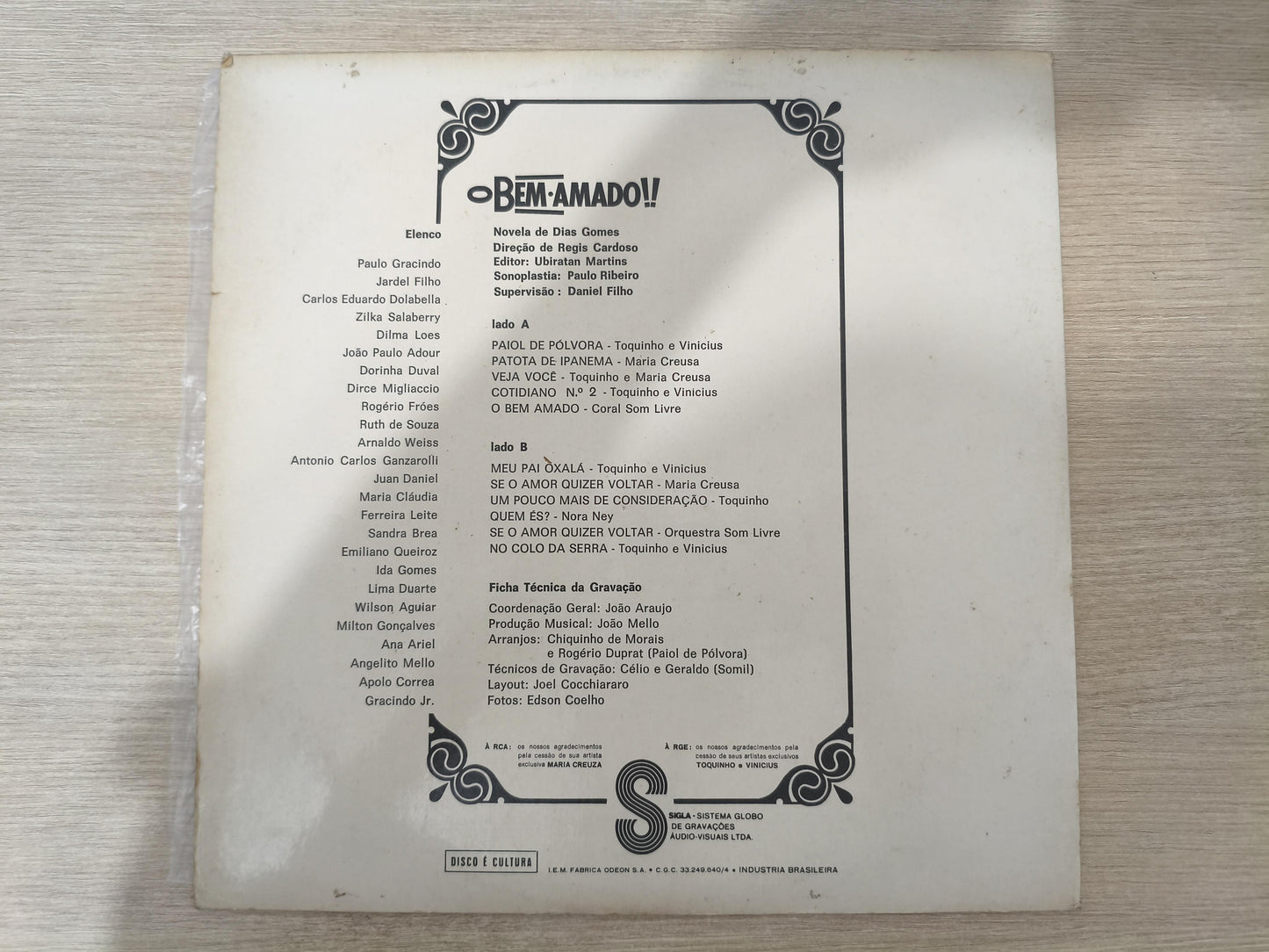 Lp Vinil O Bem-Amado