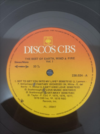 Lp Vinil Earth, Wind & Fire Best Vol I Capa Dupla Encarte