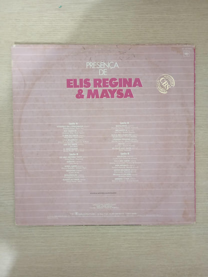 Lp Vinil Elis Regina & Maysa Presença De Duplo Com Encarte