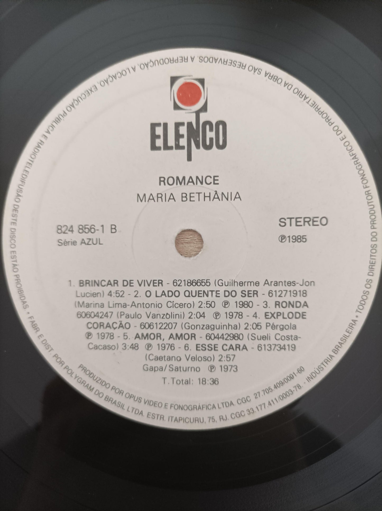 Lp Vinil Maria Bethânia Romance