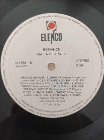 Lp Vinil Maria Bethânia Romance