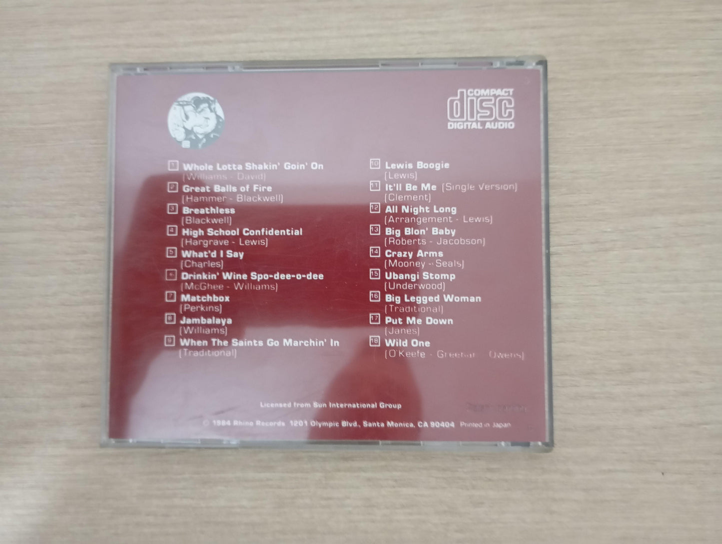 CD Jerry Lee Lewis 18 Original Sun Greatest Hits Importado