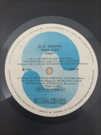 Lp Vinil Elis Regina Trem Azul Duplo Com Encarte