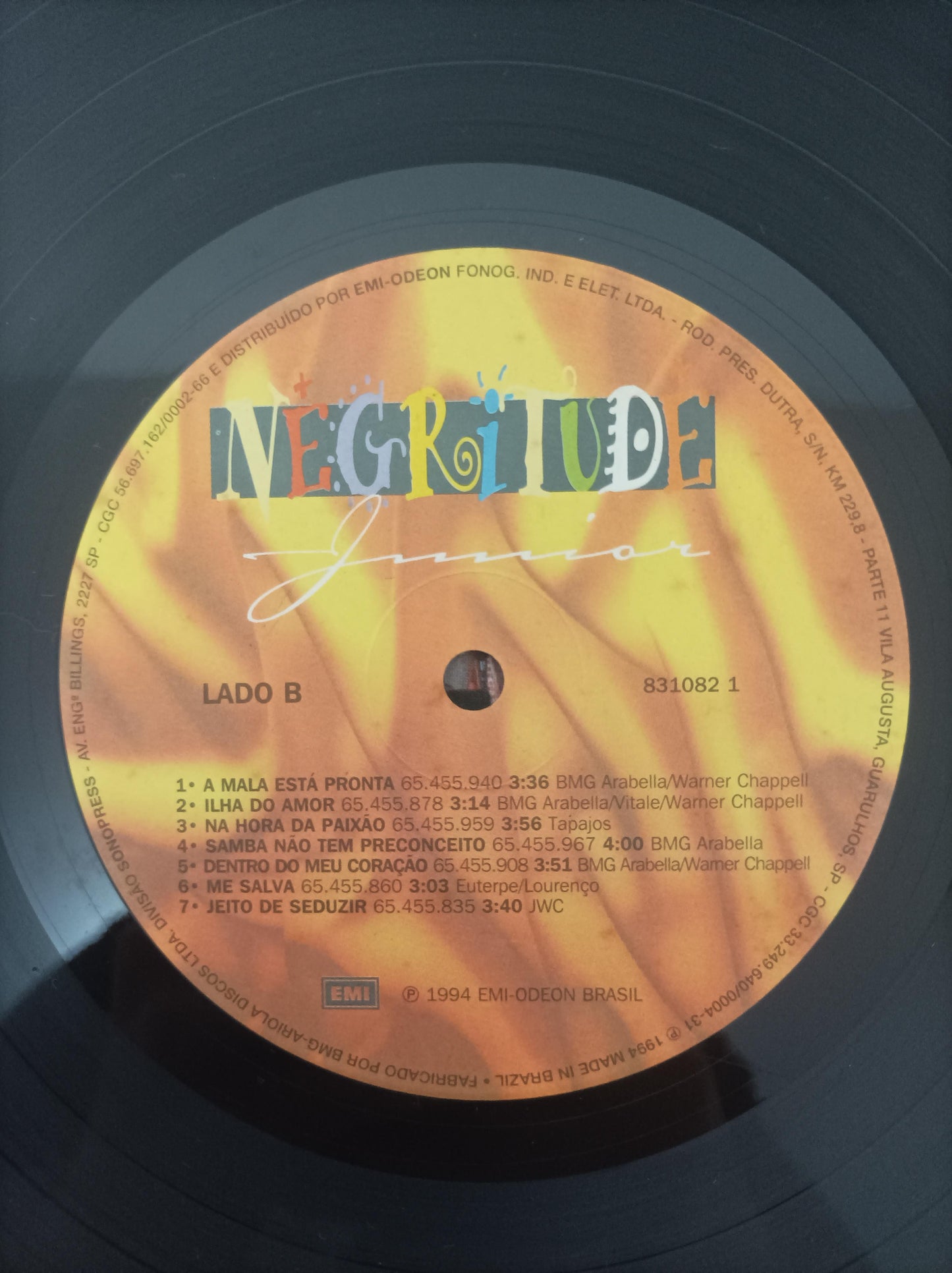 Lp Vinil Negritude Junior Deixa Acontecer Com Encarte