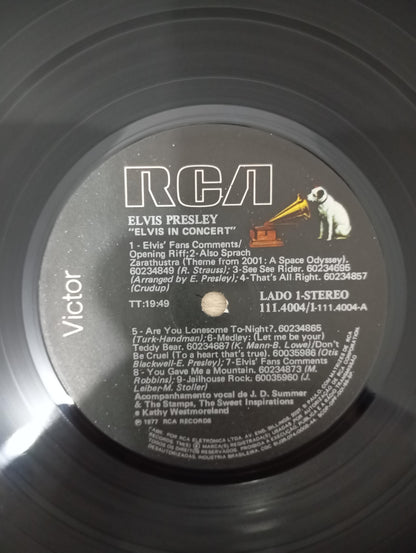 Lp Vinil Elvis Presley Elvis In Concert Duplo