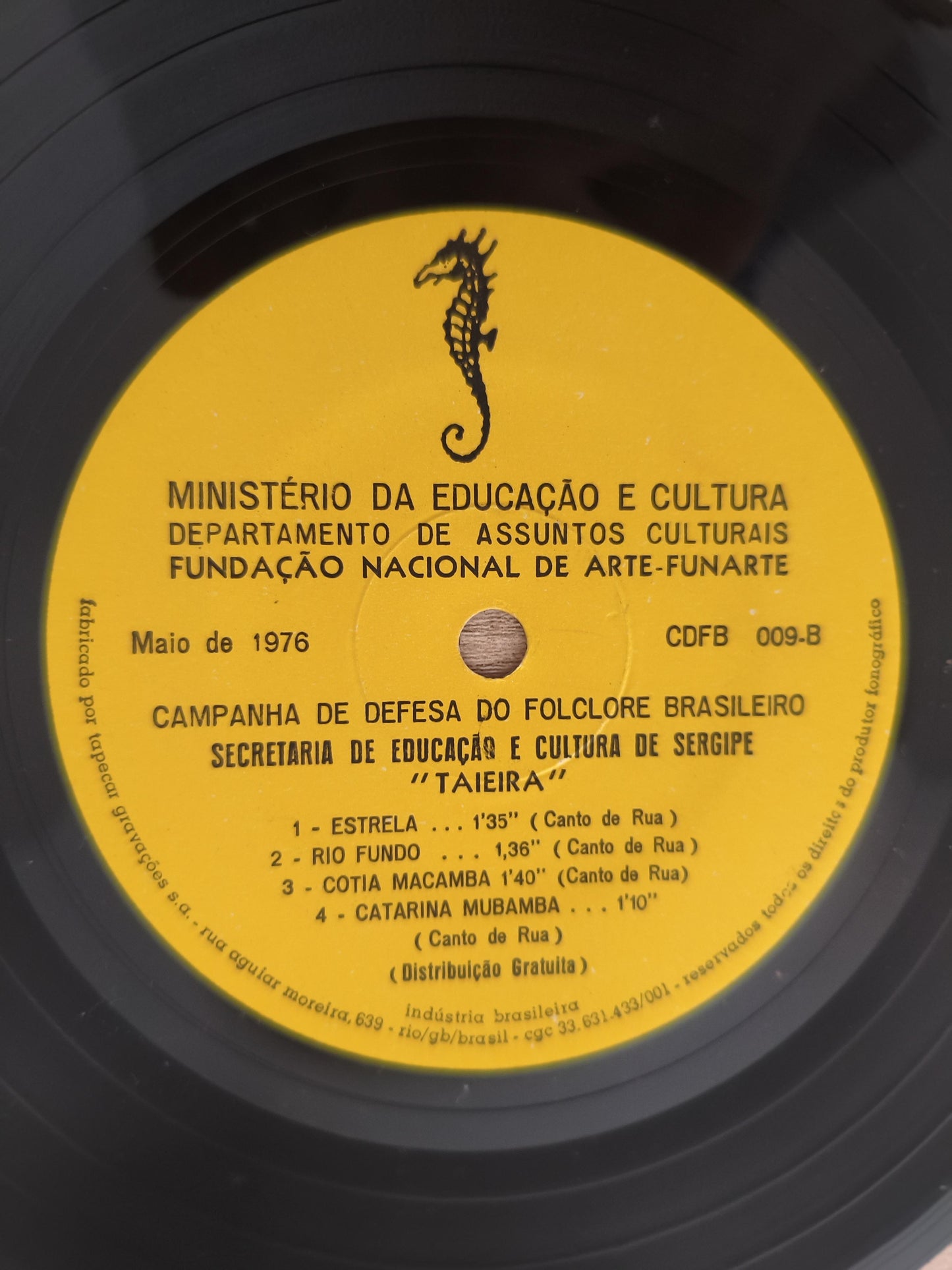 Compacto Vinil Folclore Brasileiro 9 Taieira