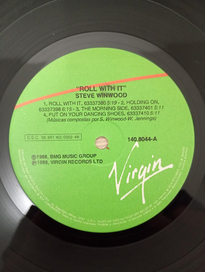 Lp Vinil Steve Winwood Roll With It Com Encarte