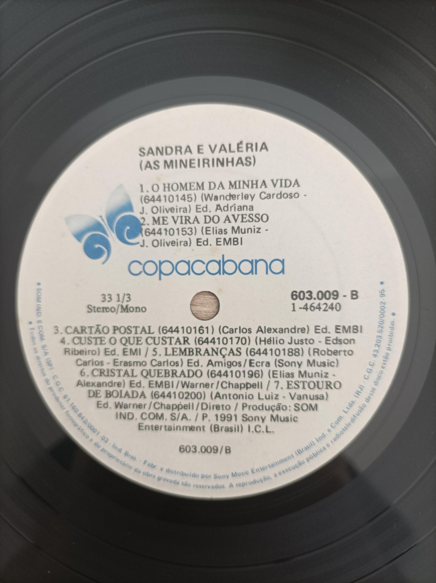 Lp Vinil Sandra & Valéria (As Mineirinhas) 1991