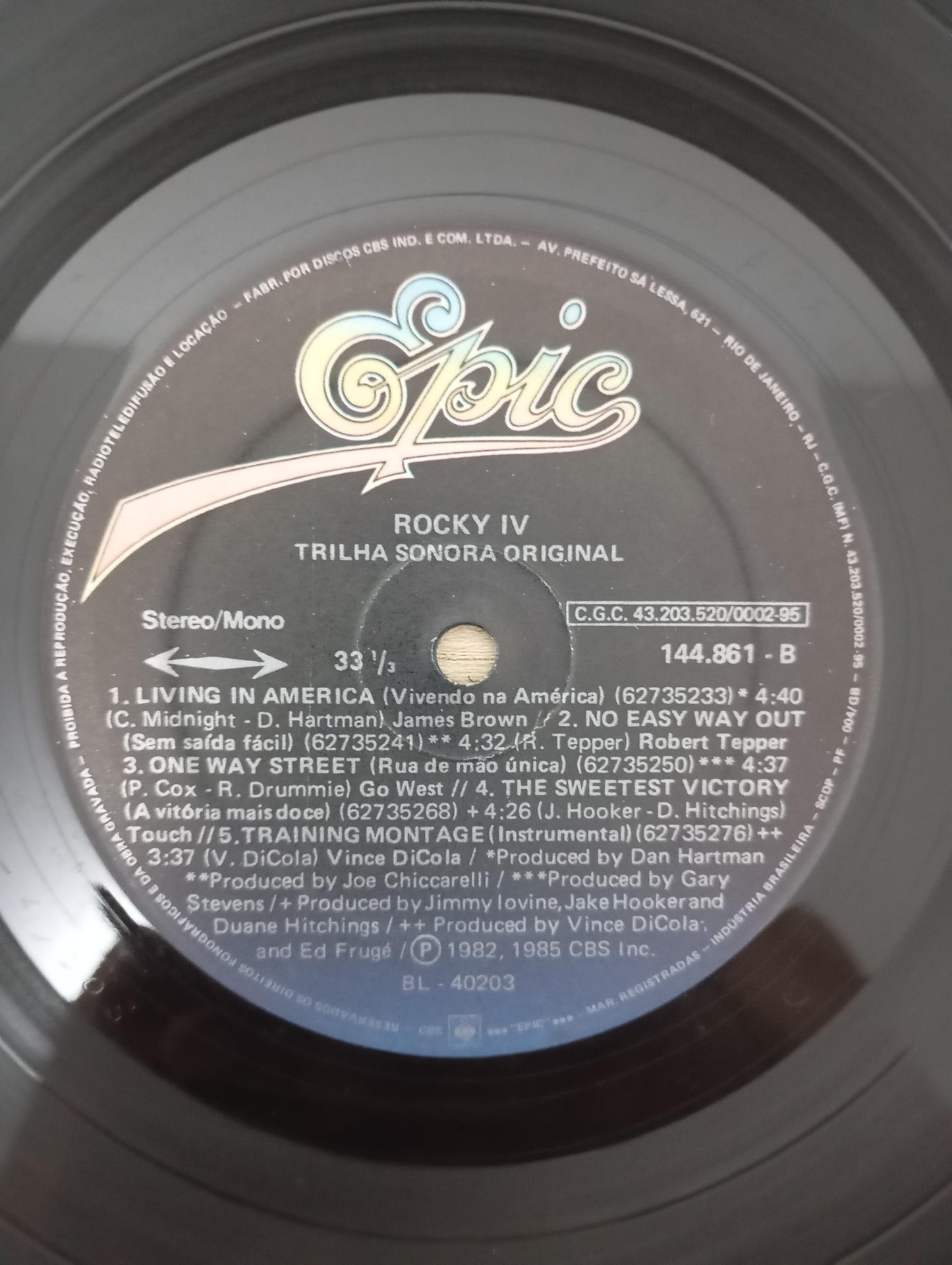 Lp Vinil Trilha Sonora Rocky IV