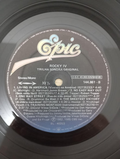 Lp Vinil Trilha Sonora Rocky IV