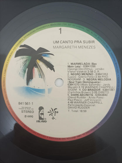 Lp Vinil Margareth Menezes Um Canto Pra Subir Com Encarte