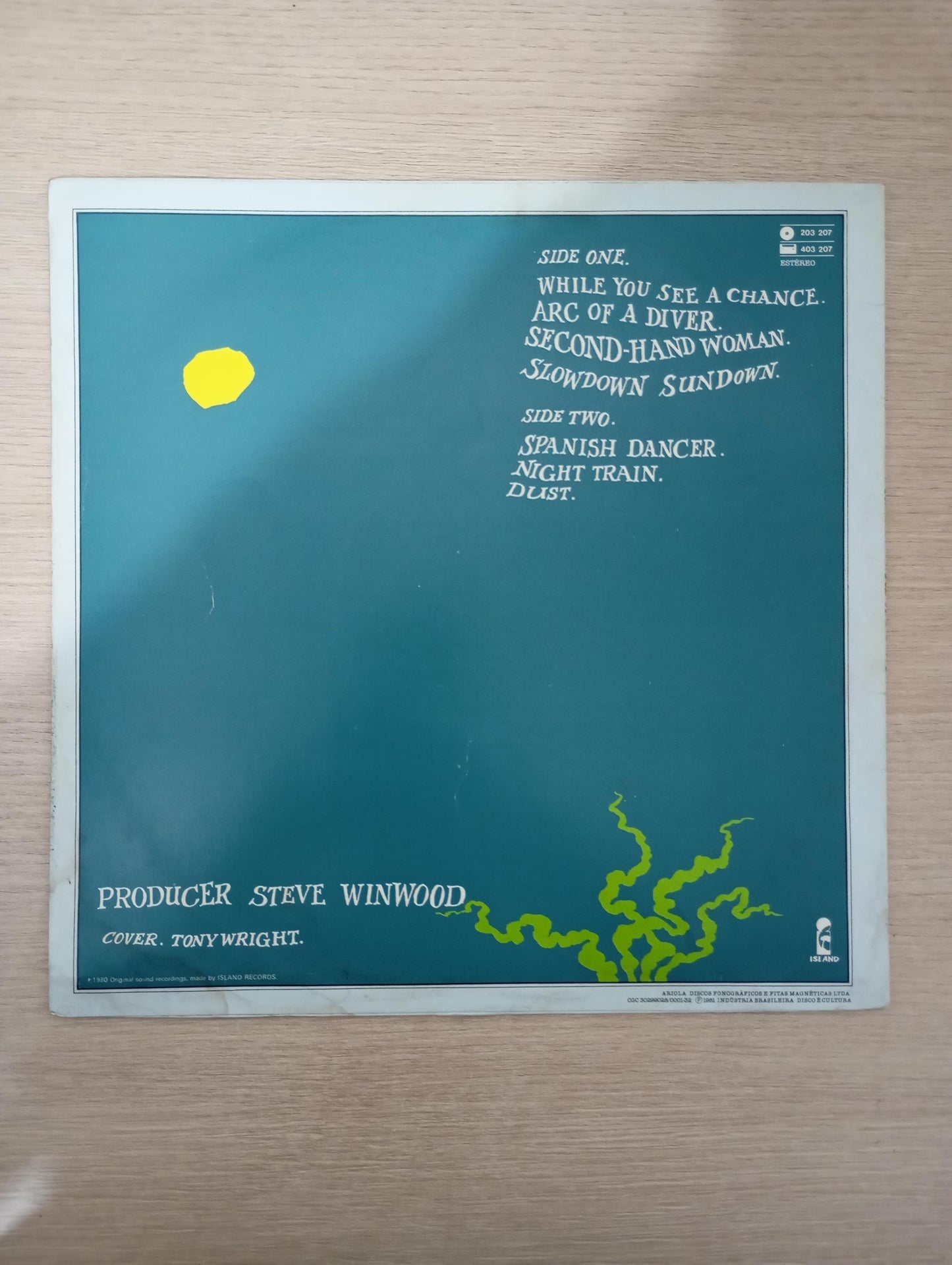Lp Vinil Steve Winwood Arc Of A Diver