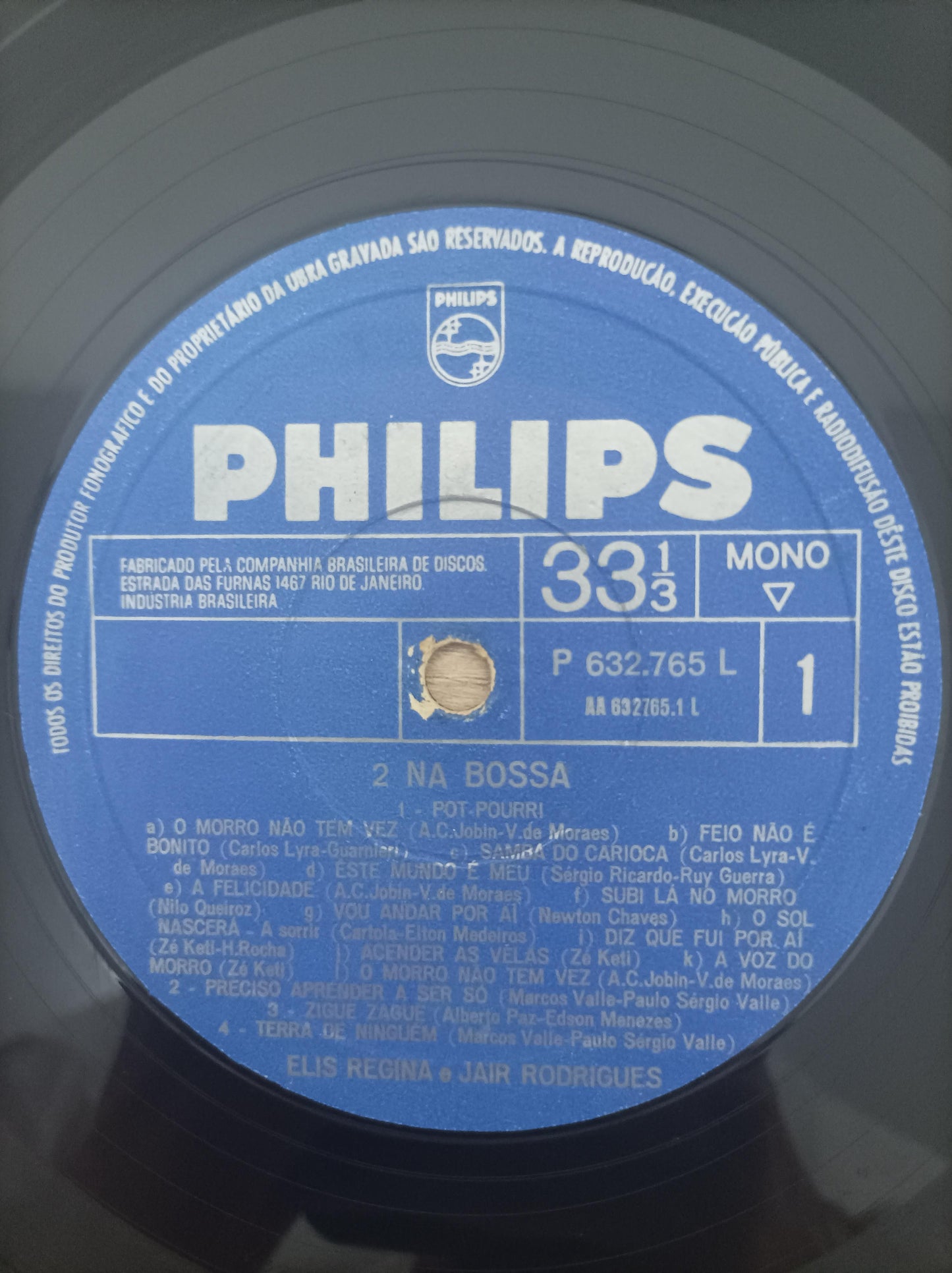 Lp Vinil Elis Regina & Jair Rodrigues 2 Na Bossa