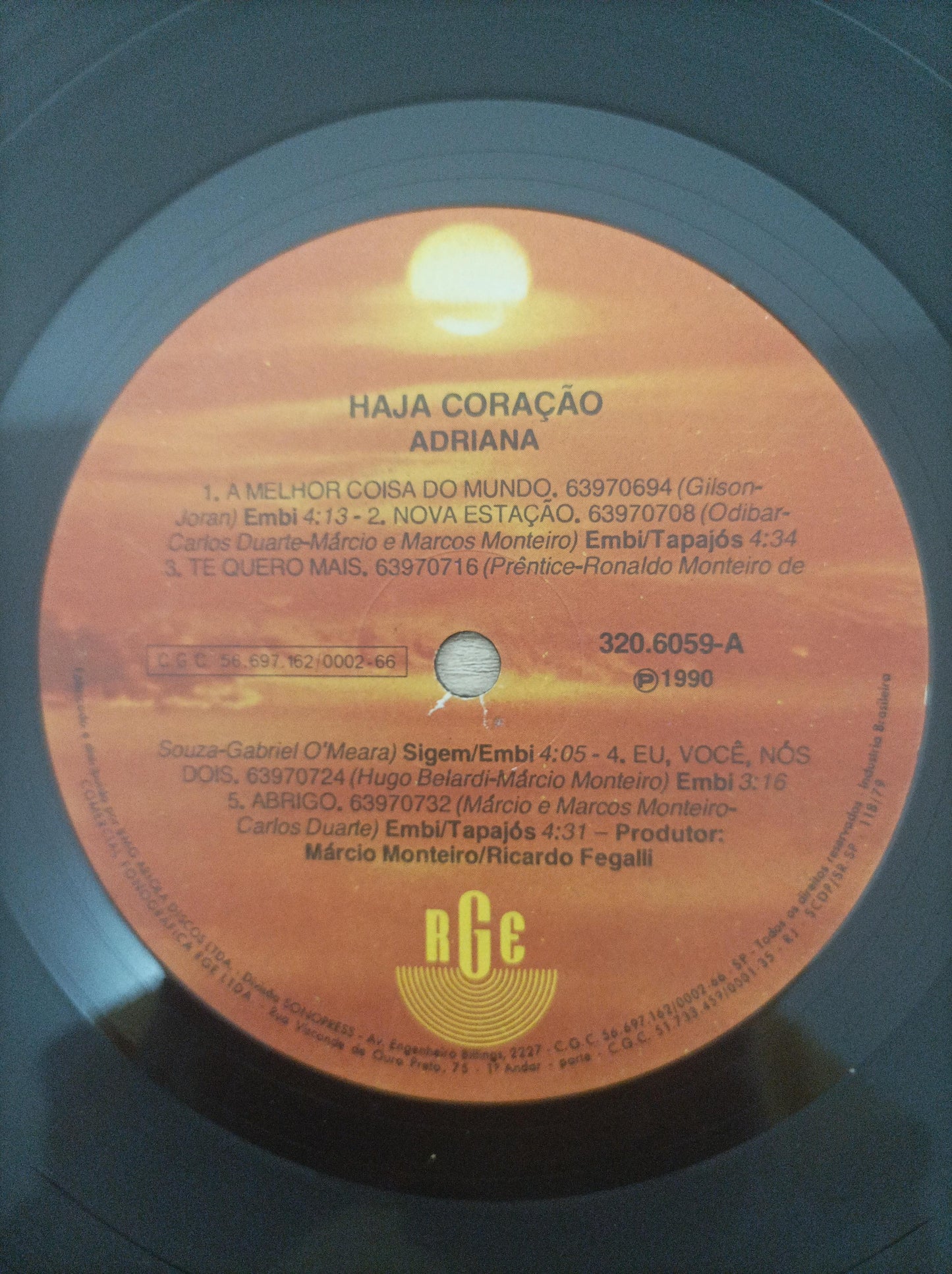 Lp Vinil Adriana Haja Coração