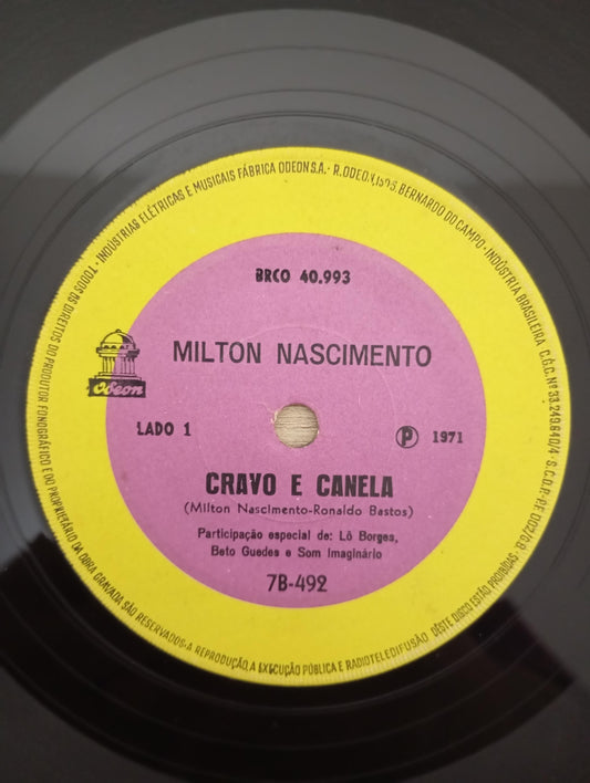 Compacto Vinil Milton Nascimento Cravo e Canela / Nada Será