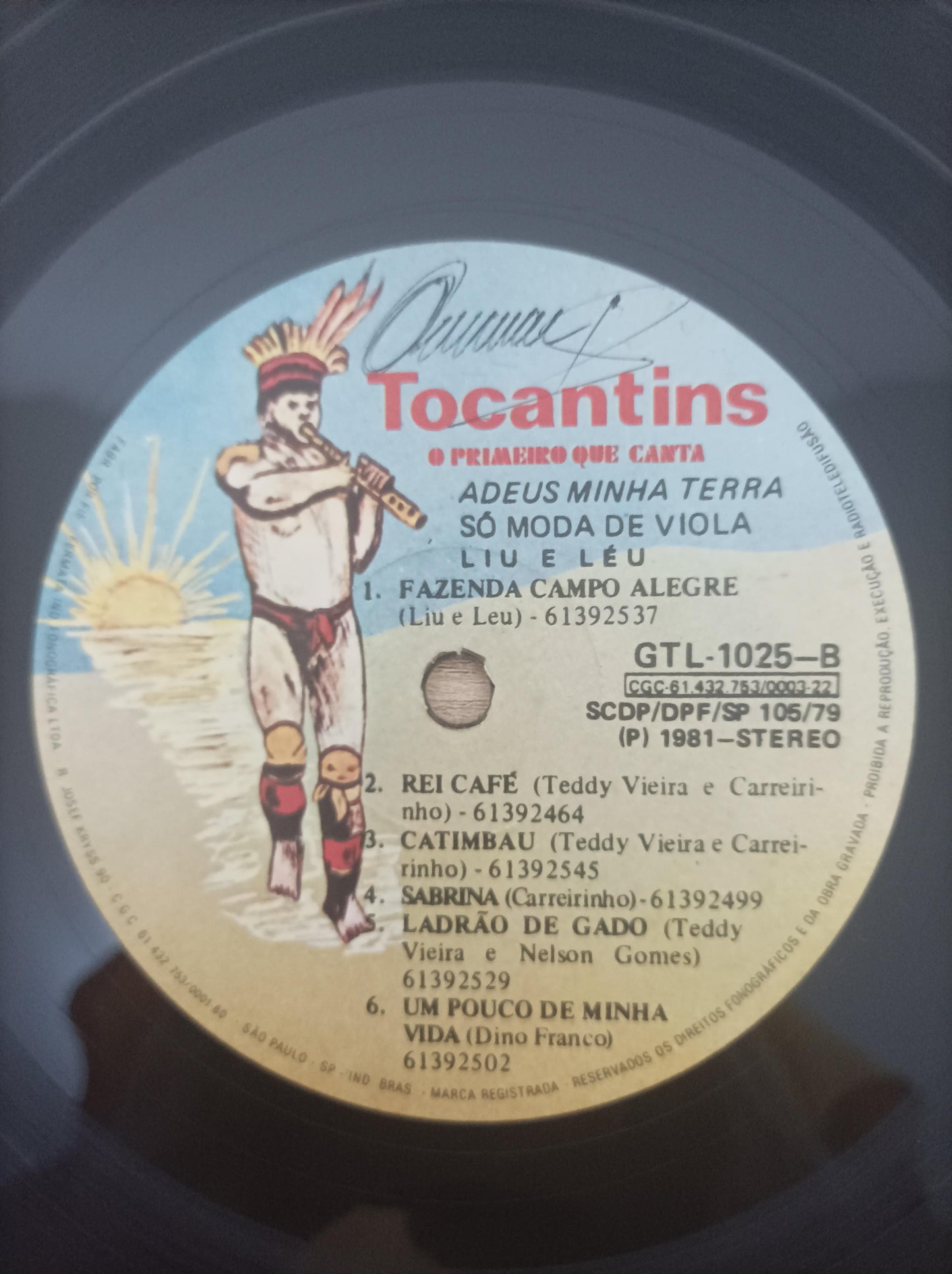 Lp Vinil Liu E Léu Adeus Minha Terra Só Moda de Viola Vol. 1