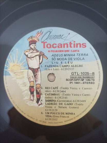 Lp Vinil Liu E Léu Adeus Minha Terra Só Moda de Viola Vol. 1