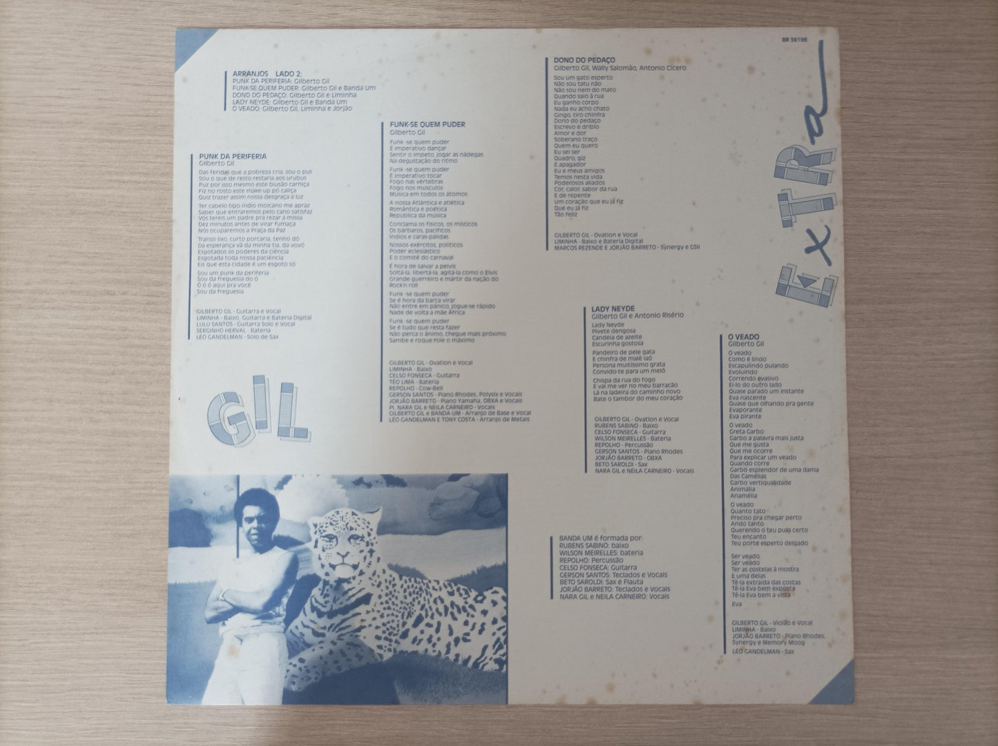 Lp Vinil Gilberto Gil Extra Capa Dupla Com Encarte