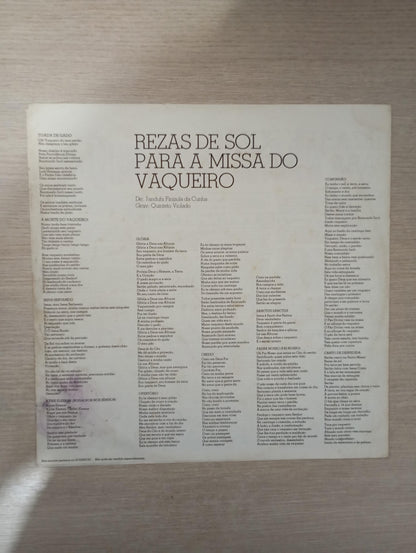Lp Vinil Quinteto Violado Missa Do Vaqueiro Com Encarte