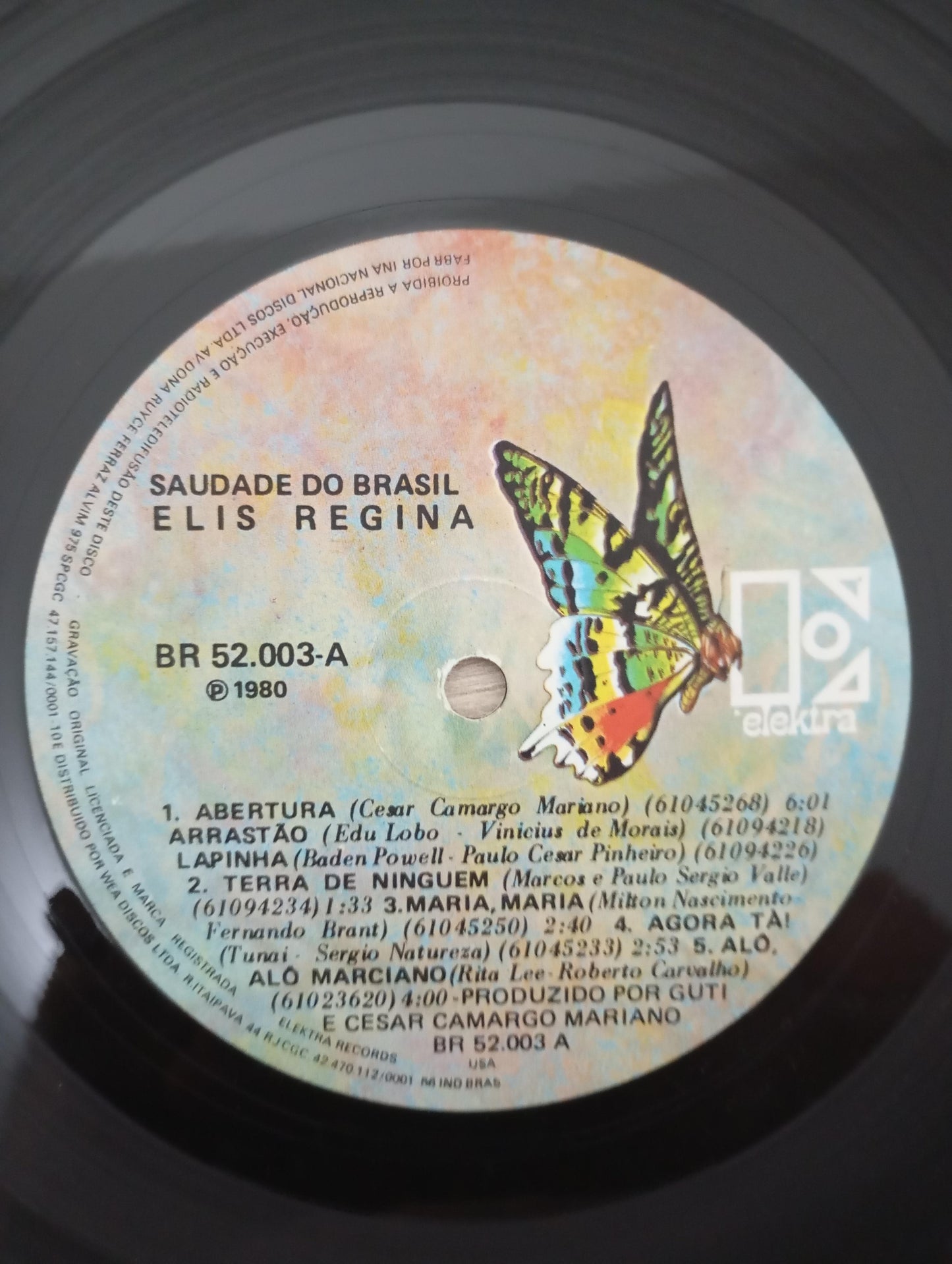 Lp Vinil Box Elis Regina Saudade do Brasil Duplo C Encartes